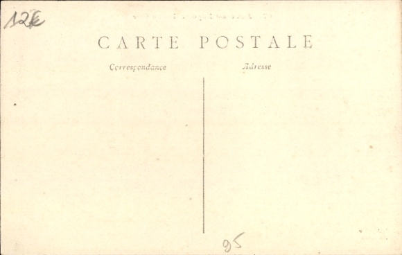 Postcard Chaponval Auvers sur Oise Val d'Oise, Gare