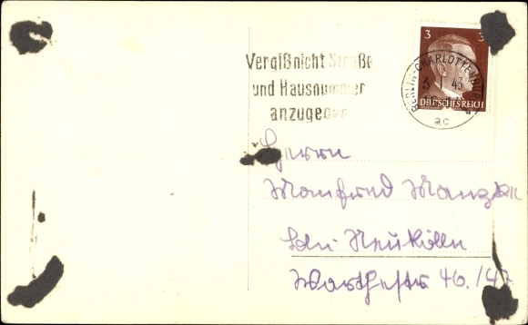 Postcard actor Johannes Riemann, portrait, Ross Verlag, autograph
