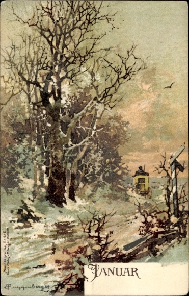 Artist PC Guggenberger, Thomas, month of January, winter, allegory