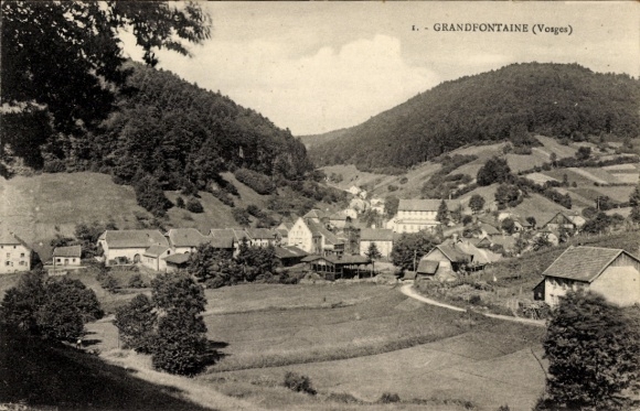 Postcard Grandfontaine Michelbrunn Alsace Bas Rhin, general view