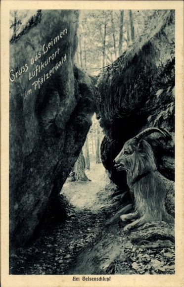 Postcard Leimen in the Palatinate, Am Gelsenschlupf