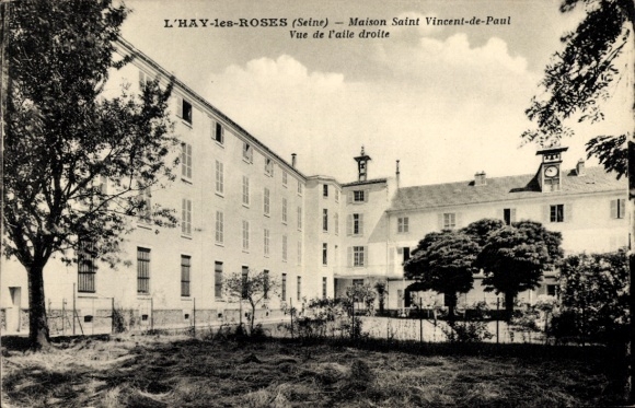 Ak L'Haÿ les Roses Val de Marne, Maison Saint Vincent de Paul, Vue de l'aile droite