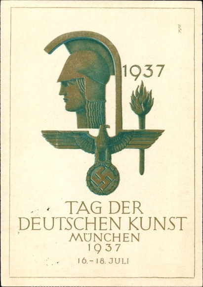 Artist PC Munich Bavaria, Day of German Art 16-18. July 1937