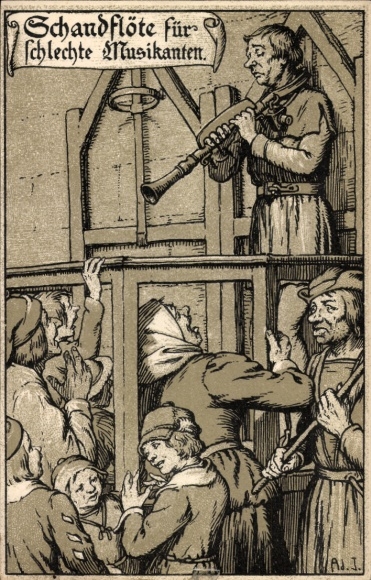 Artist Postcard Jodolfi, Shame Flute for Bad Musicians