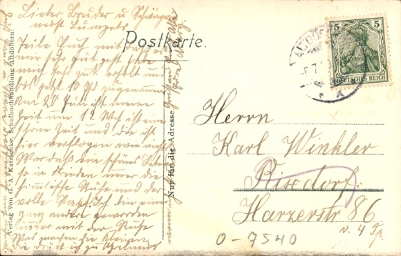 Postcard Altdöbern in Niederlausitz, Bahnhofstraße