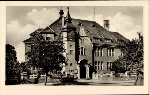 Postcard Bad Wilsnack in the Prignitz, elementary school
