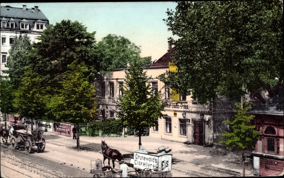 PC Dresden, city outing, ice cart, Grunewald&#39;s ice-cream factory, Sächs inn. prince