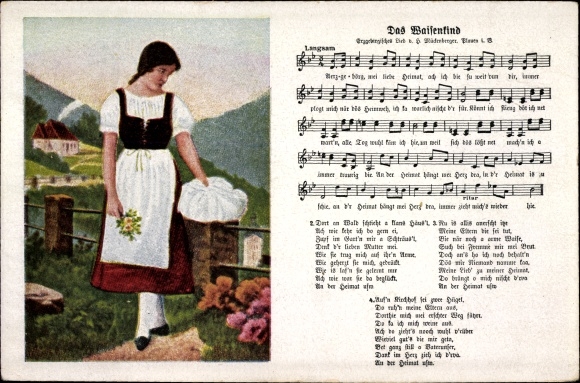 Song Postcard Mückenberger, Hilmar, The Orphan