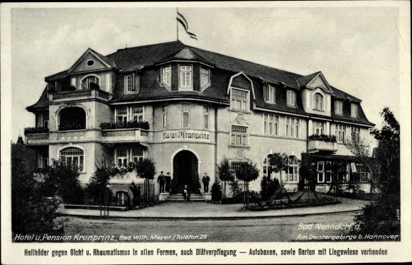 Ak Bad Nenndorf Kreis Schaumburg, Hotel und Pension Kronprinz, Inh. Wilh. Meyer