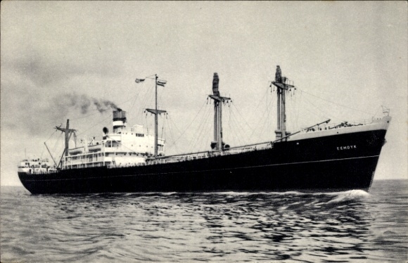 Postcard steamship SS Eemdyk, Holland-America Line, HAL