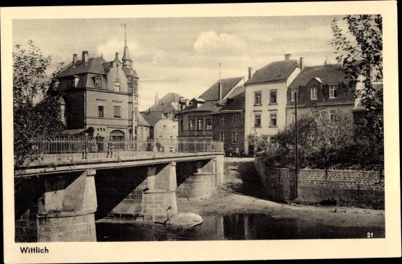 PC Wittlich in the Eifel, partial view, bridge