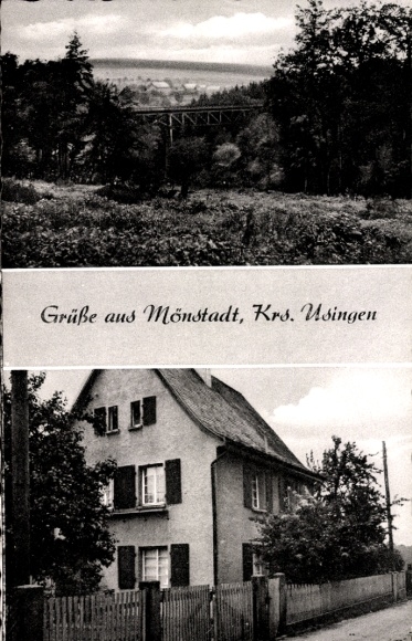 Ak Mönstadt Gräverwiesbach, woongebouw, stadszicht
