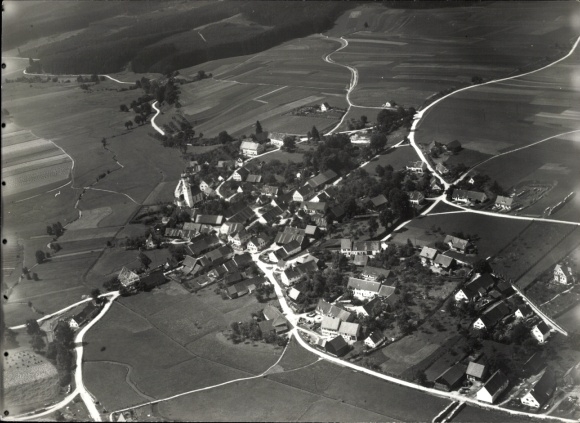 Foto Auhausen in Schwaben Bayern, Fliegeraufnahme