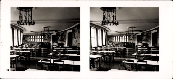 Stereo spatial image photo &quot;The NS model companies&quot;, III 15, No. 325, Feuersozität Brandenburg province