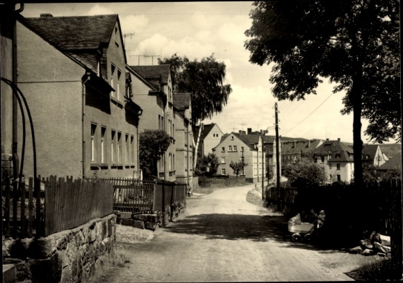 Postcard Lauter Bernsbach in the Ore Mountains Saxony, Johann Köhler Straße