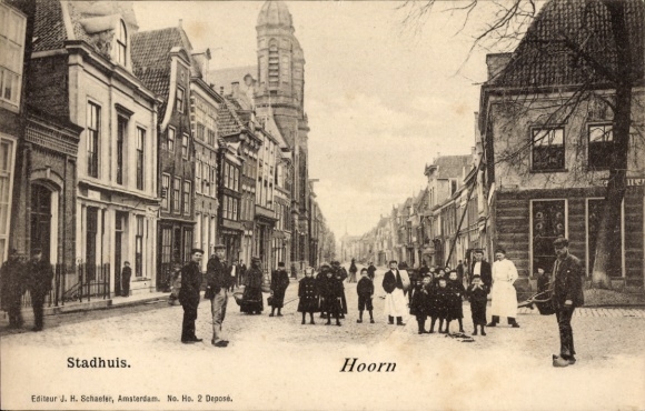 Postcard Hoorn North Holland Netherlands, Stadhuis