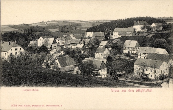Postcard Müglitz Lauenstein in Müglitztal Altenberg, general view