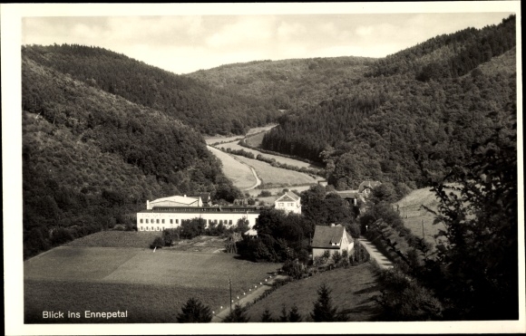 Postcard Ennepetal of the Klutert cave, view of the Ennepetal