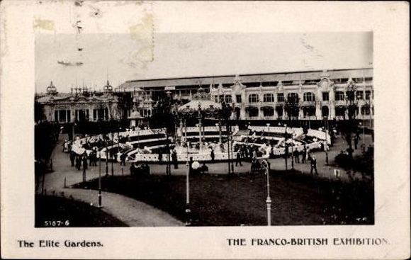 Set von 68 Ansichtskarten, London, Französisch - Britische Ausstellung 1908