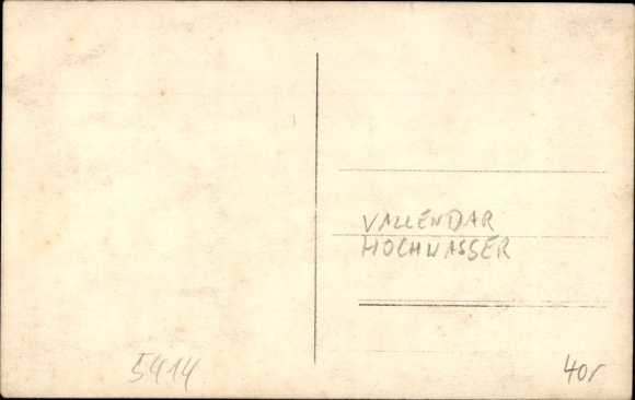 KP fotograficzna Vallendar nad Renem, powódź 15 stycznia 1920 r.