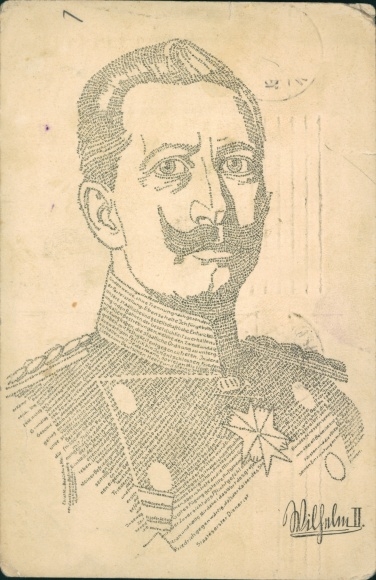 Art work Postcard Kaiser Wilhelm II., Biography, 1. Throne Speech