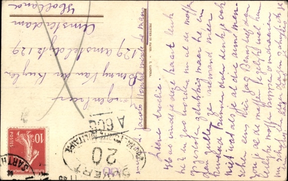 Artist Postcard Right, At the Museum, Hun, Vulgar specimen, Boche, Espece Vulgaire