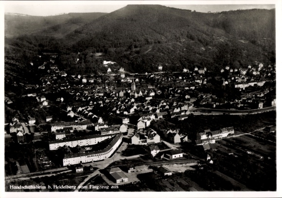 Postcard Handschuhsheim Heidelberg am Neckar, aerial photograph