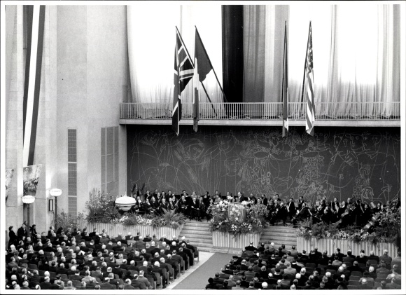 Photo Bert Sass Berlin, four-party conference 1954, USA, Great Britain, France, Soviet Union