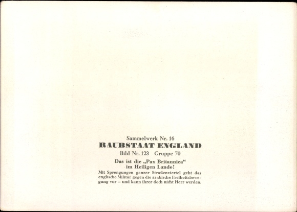 Collection picture robbery state England, Pax Britannica in the Holy Land, Israel