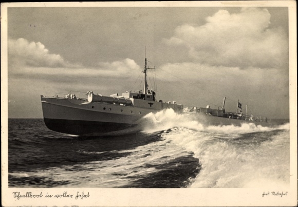 Ak Deutsches Kriegsschiff, S 19, Schnellboot, Kriegsmarine