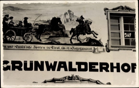 PC Innsbruck in Tirol, Grünwalder Hof, facade