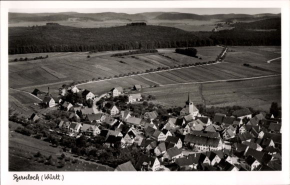 Ak Bernloch Hohenstein in Württemberg, Fliegeraufnahme