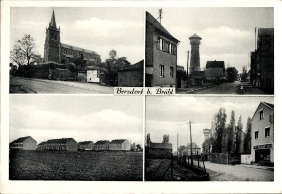 KP Berzdorf Wesseling nad Renem, Berzdorf ur. Brühl, kościół, wieża ciśnień, sceny uliczne