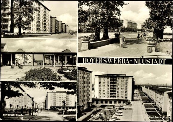 13 old PC Hoyerswerda in Upper Lusatia, various views