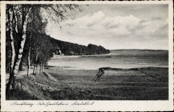 Ak Harrislee Wassersleben bij Flensburg, Fördeblick