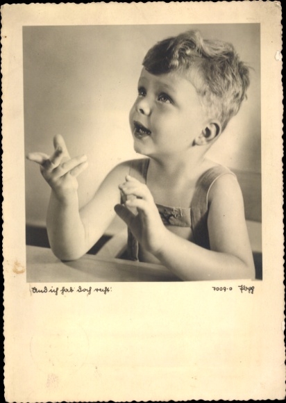 Ak Junge-Porträt, Fotograf Popp, Glatz, Schlesien