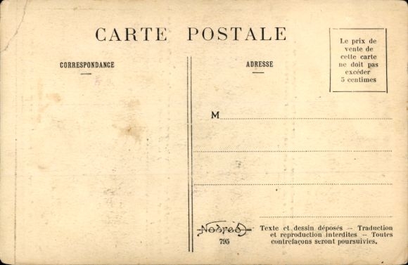 Artist Postcard story, fly, sugar, lion, fable