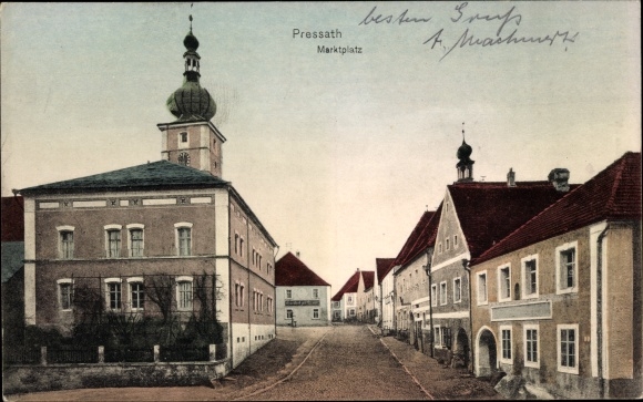 Ak Pressath in der Oberpfalz, Marktplatz