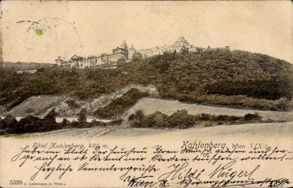 Ak Wien 19. Döbling Kahlenberg, Hotel Kahlenberg