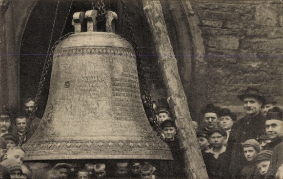 Ak Menden in Sauerland, inhuldiging van de nieuwe klokken van de parochiekerk, Palmzondag 1924