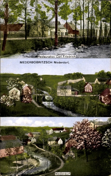 Ak Niederbobritzsch, Niederdorf, Restauration Friedrich