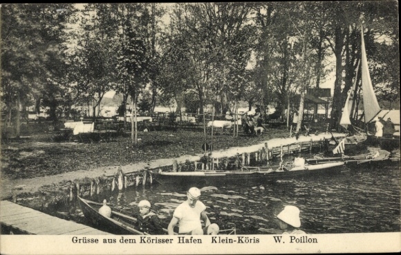 Ak Klein Köris Groß Köris im Kreis Dahme Spreewald, Körisser Hafen