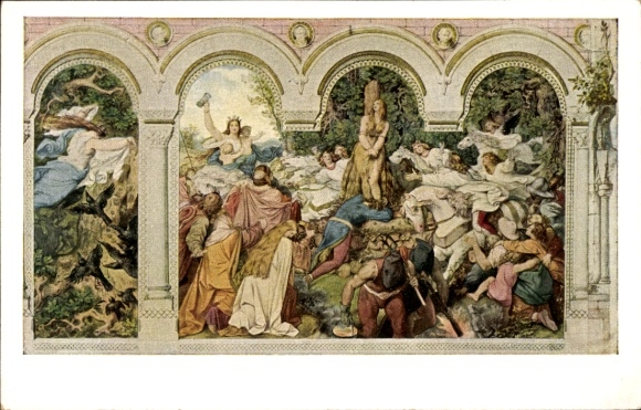 Artist PC Schwind, Moritz von, The fairy tale of the seven ravens, No. VI, Brothers Grimm