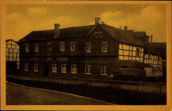 Ak Kreuzau in de Eifel, exportbierbrouwerij en restaurant Wilhelm Röhr