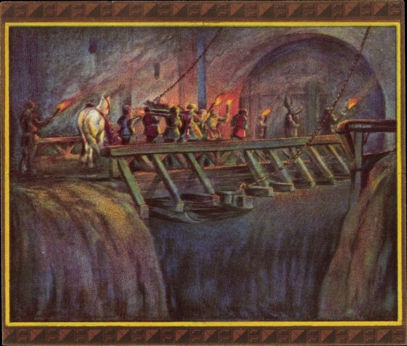 Collection picture The Nibelungen Song, III. Frieze, Siegfried's death, body is brought to the castle