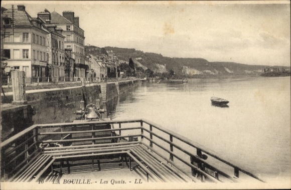 Postcard La Bouille Seine Maritime, Quais