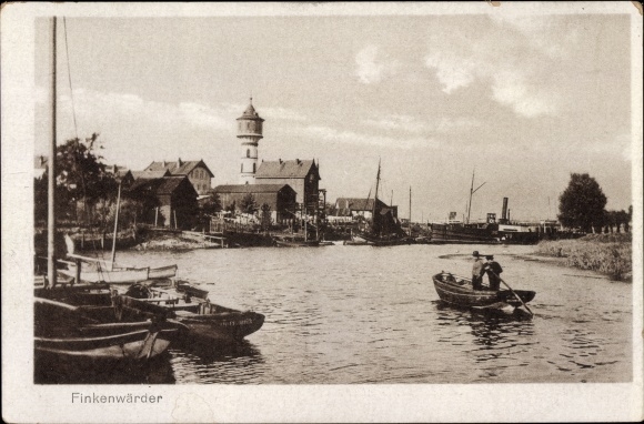 PC Hamburg Mitte Finkenwerder Finkenwaerder, lot on the water, water tower