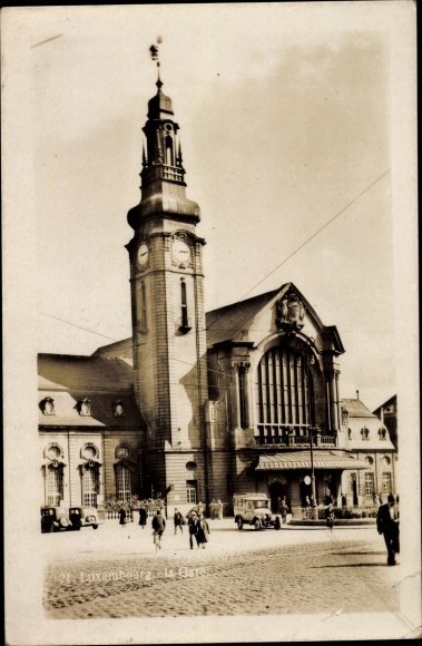 Postcard Luxemburg Luxembourg, La Gare