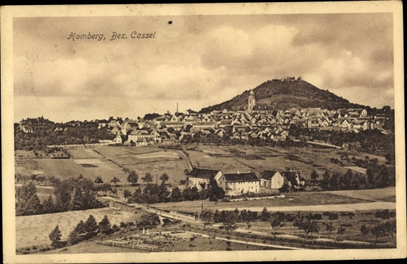 PC Homberg an der Efze Hessen, total view of the village