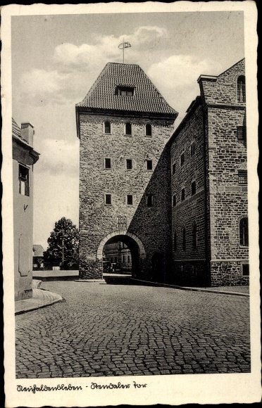 Postcard Neuhaldensleben Haldensleben Börde, Stendaler Tor